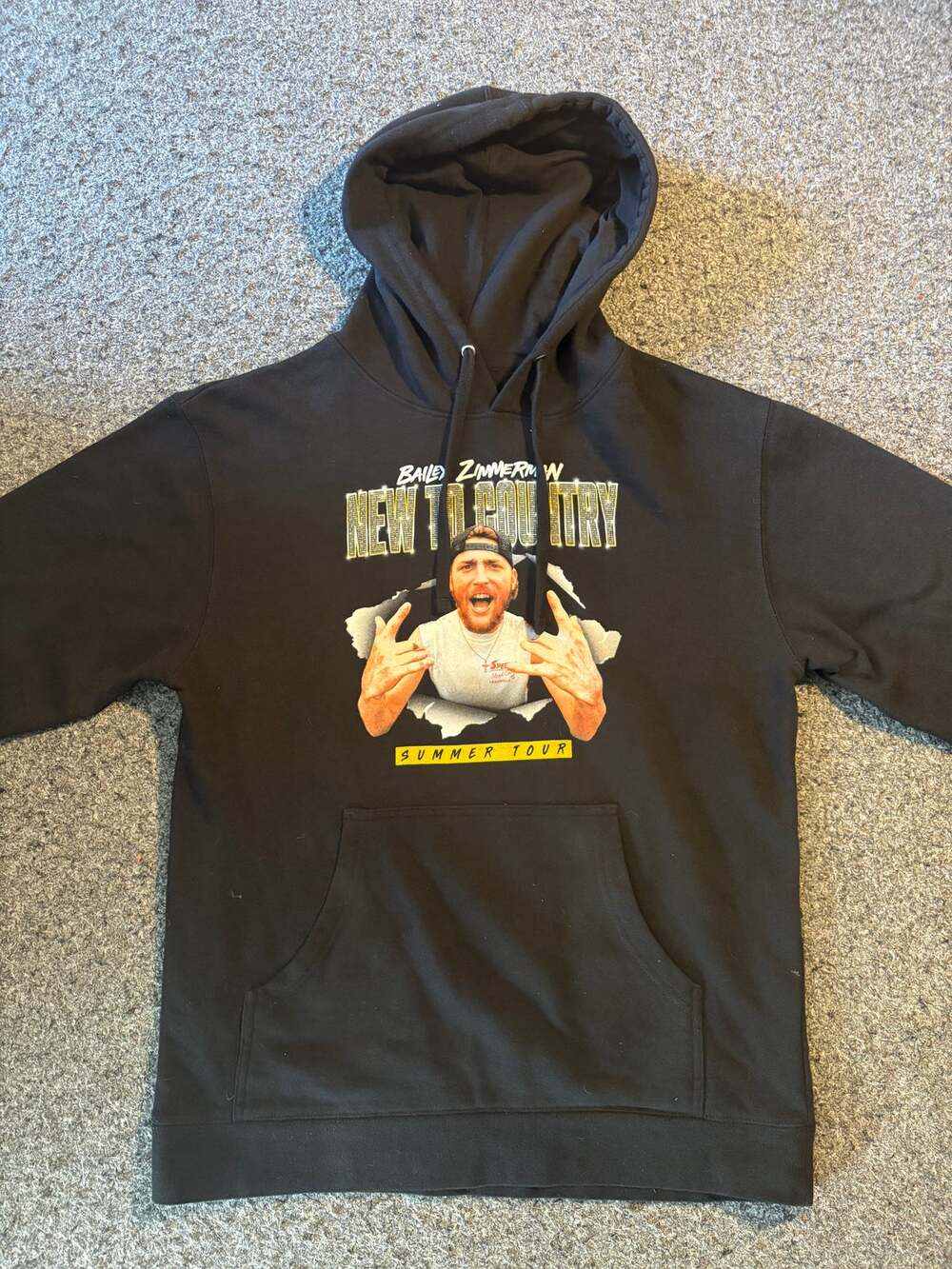 Bailey Zimmerman "New to Country" Summer Tour Hoodie M